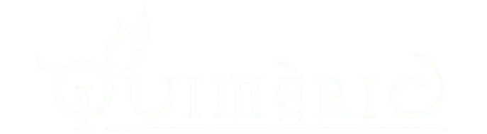 Logotip del Quimèric en blanc